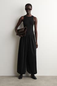 COS Gathered Cotton Balloon-leg Trousers
