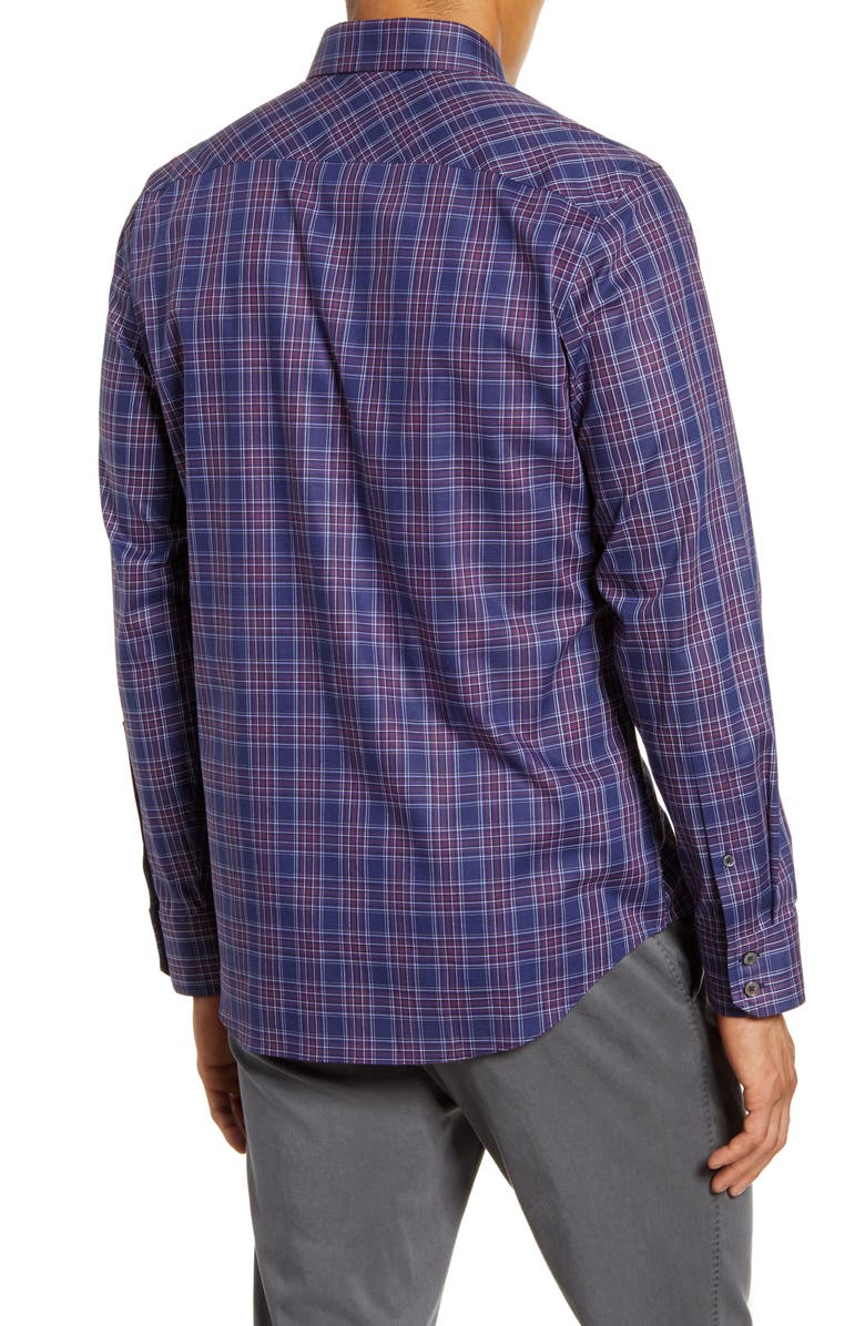 Zachary Prell Rief Regular Fit Plaid Button-Up Shirt, Alternate, color, 