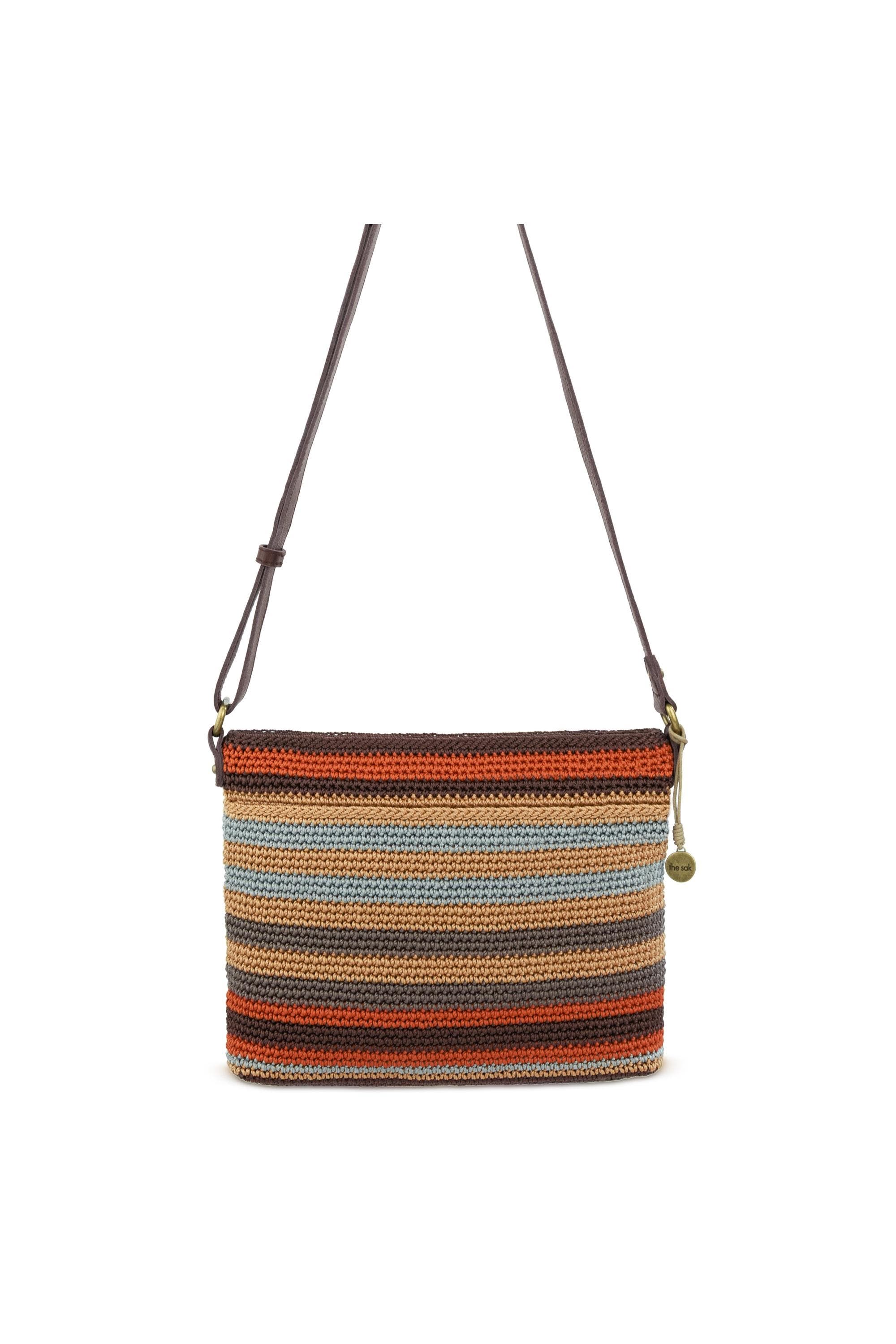 Melrose Crossbody Leather Bag, Alternate, color, Harvest Stripe