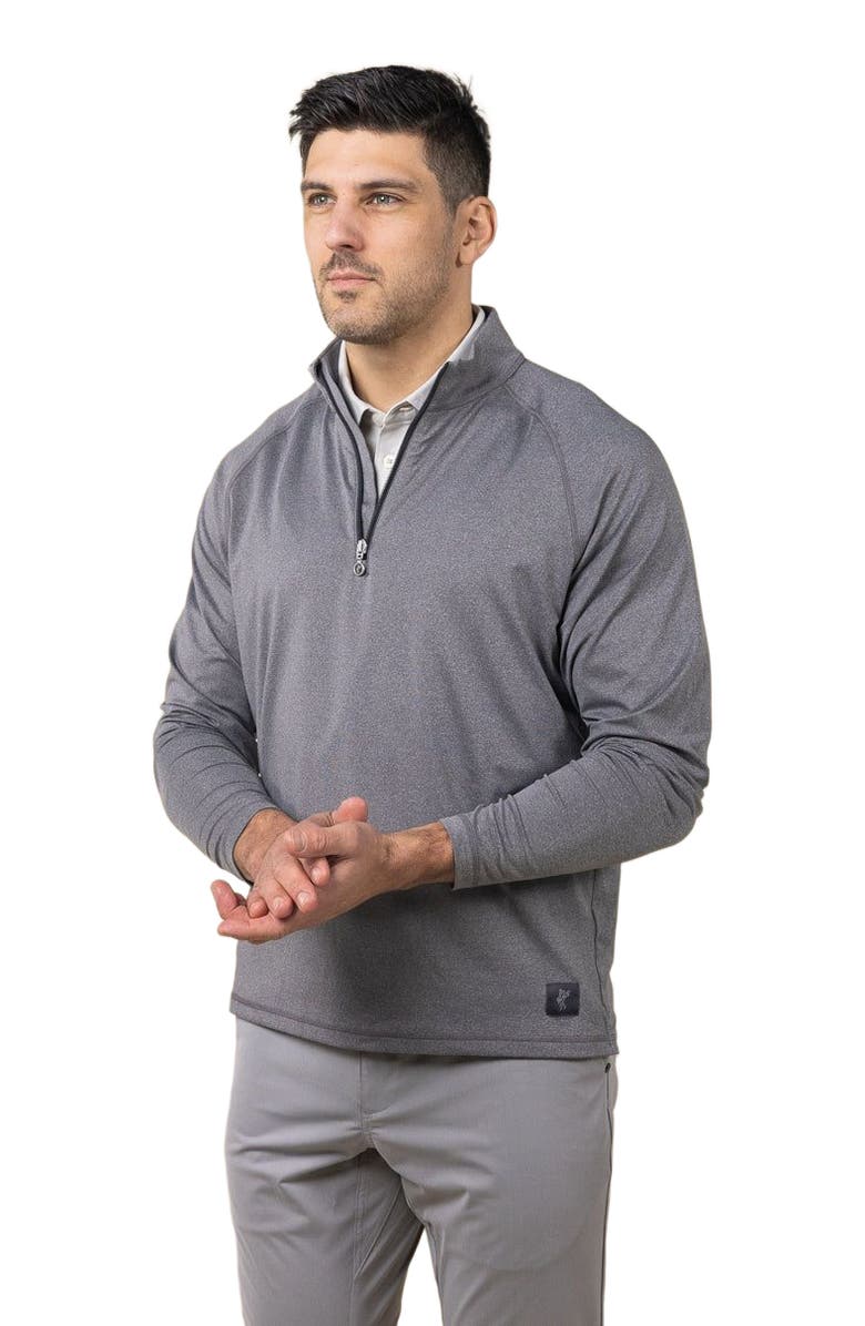 ASHWORTH GOLF Ace Raglan 1/4 Zip, Alternate, color, Asphalt