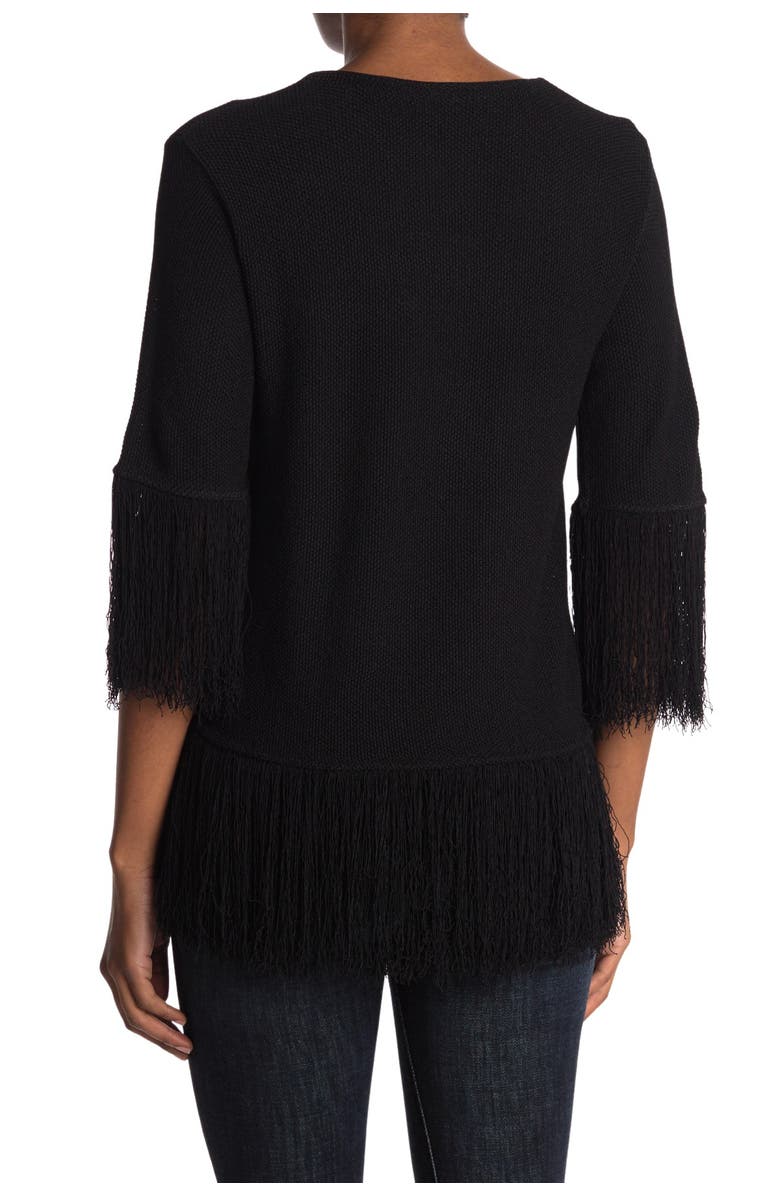 Rodebjer Ghita Fringe Trim Top, Alternate, color, 