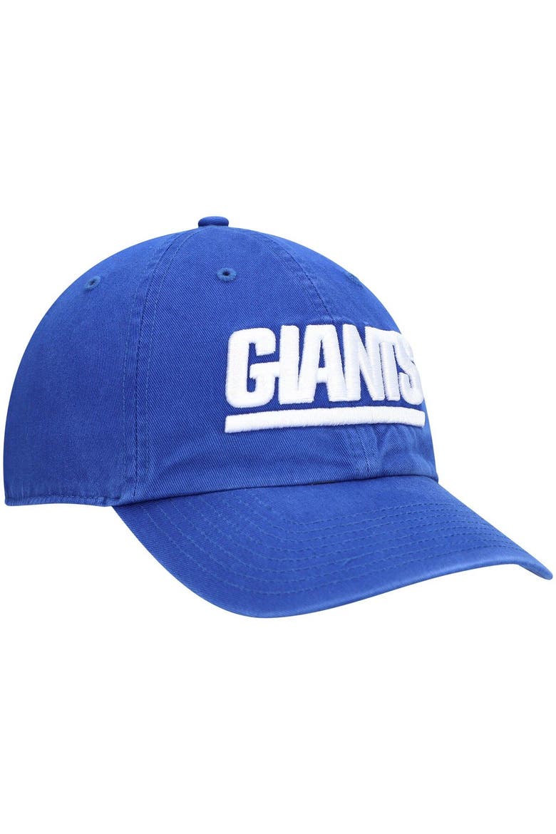 Men's '47 Royal New York Giants Clean Up Script Adjustable Hat, Alternate, color, Royal