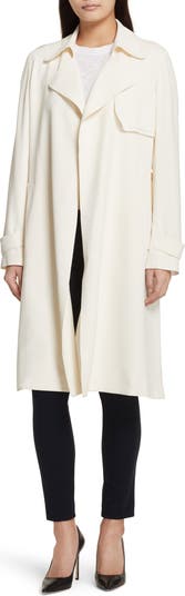 Theory Oaklane Rosina Crepe Trench Coat | Nordstrom