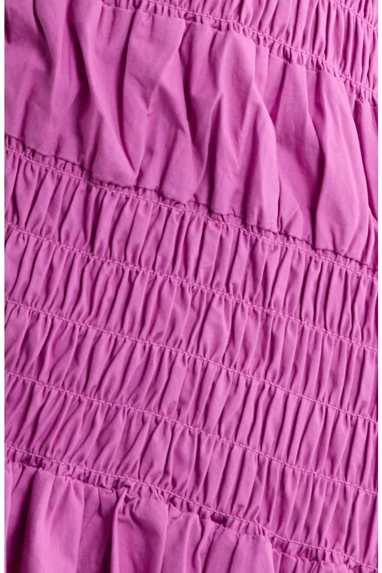 Lyra Sleeveless Shirred Midi Sundress, Alternate, color, MAGENTA