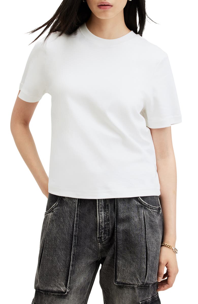 AllSaints Lisa Crewneck T-Shirt, Main, color, White