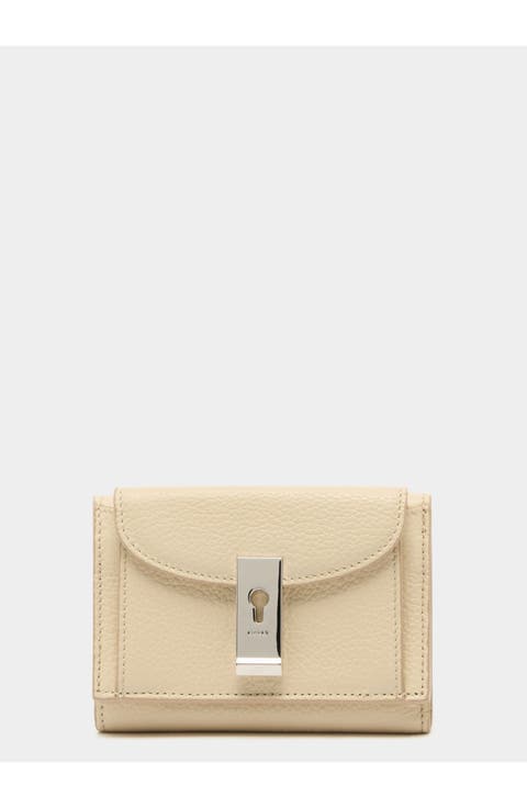 Lock Me Wallet In Leather