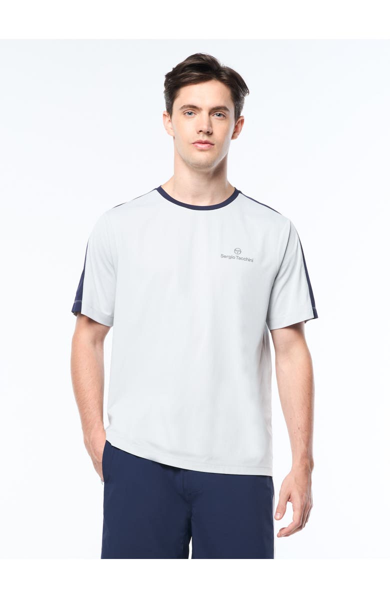 Sergio Tacchini Tore T-shirt, Main, color, Quiet Grey