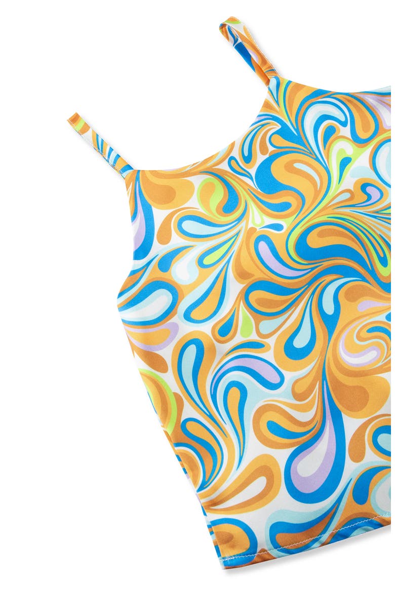 Kids' Swirl Print Camisole & Shorts Set, Alternate, color, MULTI