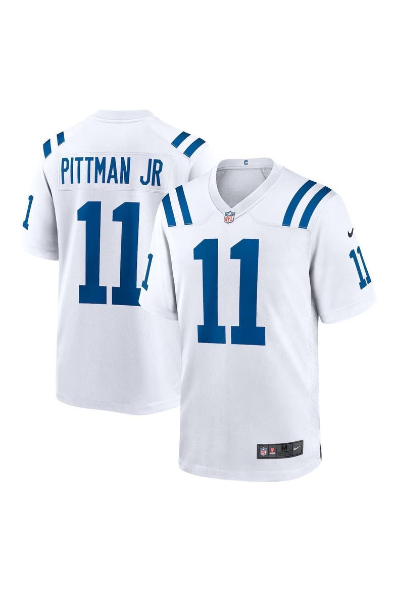 Men's Nike Michael Pittman Jr. White Indianapolis Colts Game Jersey, Main, color, WHITE