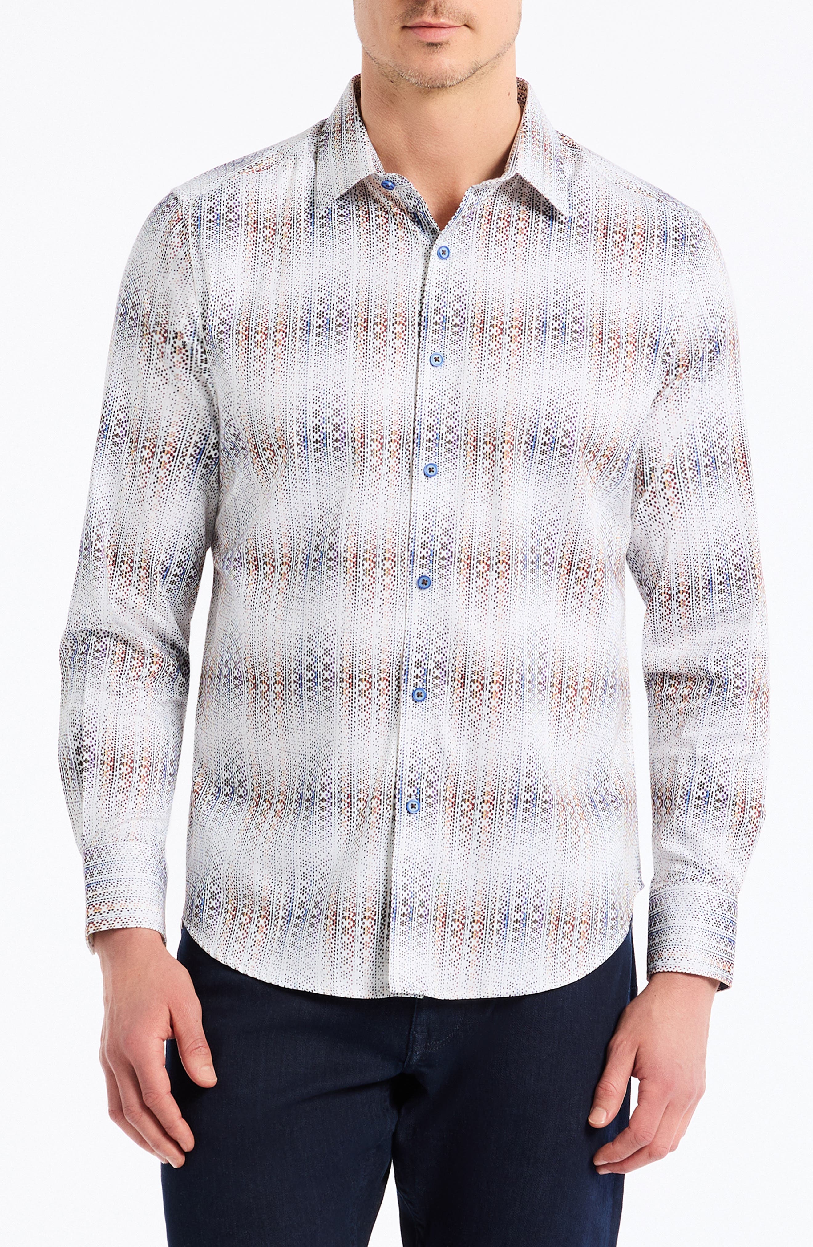 Robert Graham Forsyth Ombré Stripe Button-Up Shirt