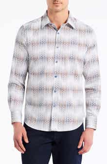 Robert Graham Forsyth Ombré Stripe Button-Up Shirt