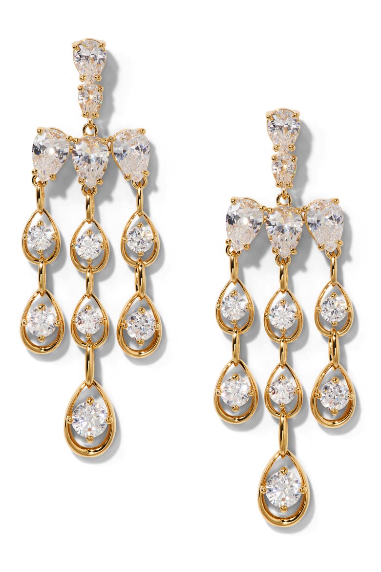 It Girl Chandelier Drop Earrings, Main, color, GOLD