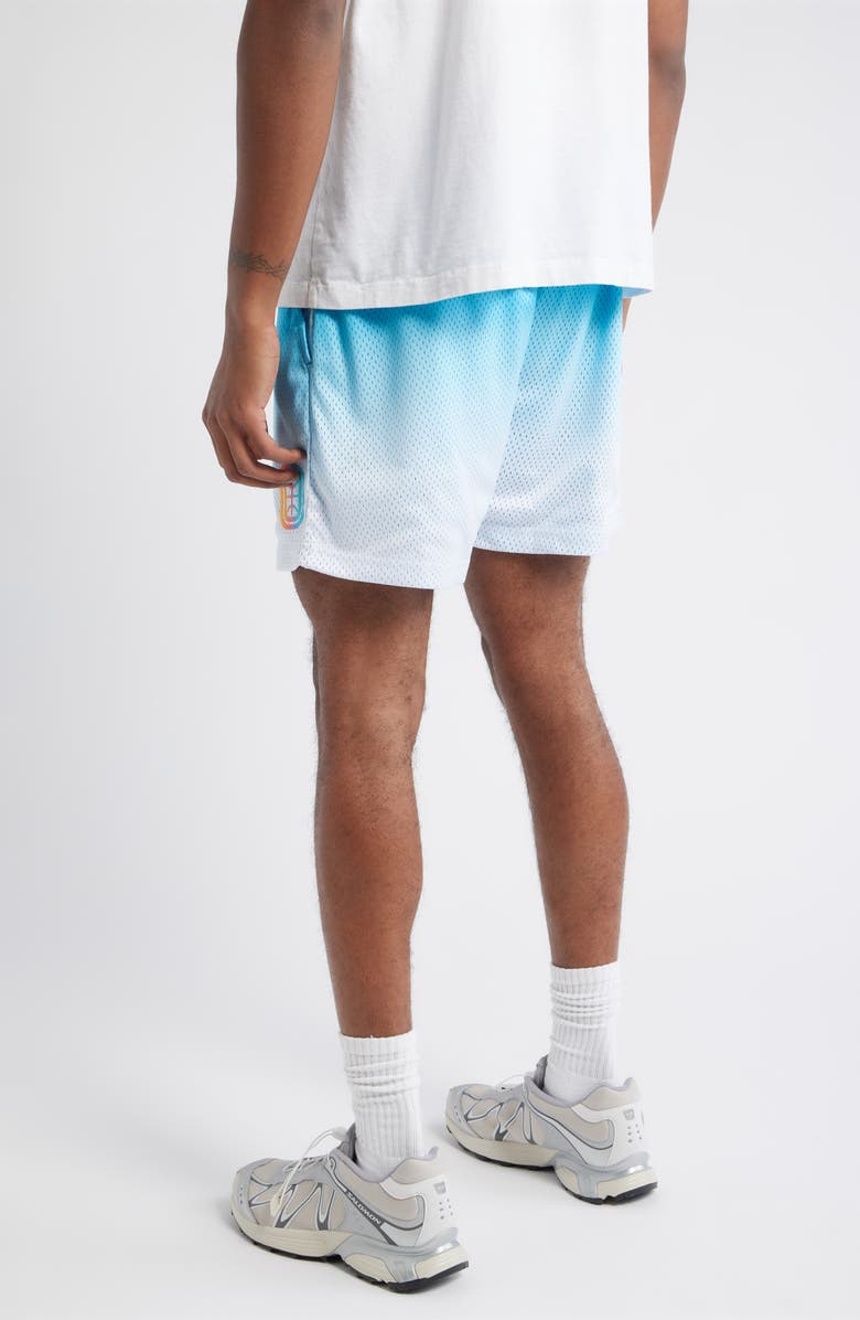 OVERTIME Elite RWE Ombré Mesh Basketball Shorts, Alternate, color, Blue
