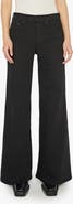 MOTHER Lil' Twister Sneak High Waist Flared Wide Leg Jeans