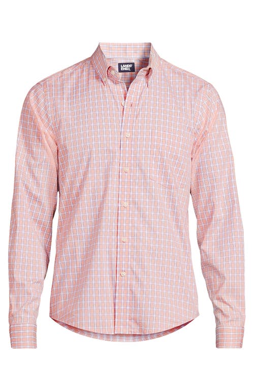 LANDS' END LANDS' END LONG SLEEVE TAILORED FIT TRAVEL KIT SHIRT