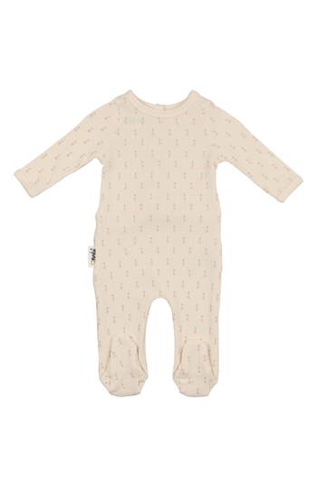 Maniere Manière Rib Pineapple Footie In White