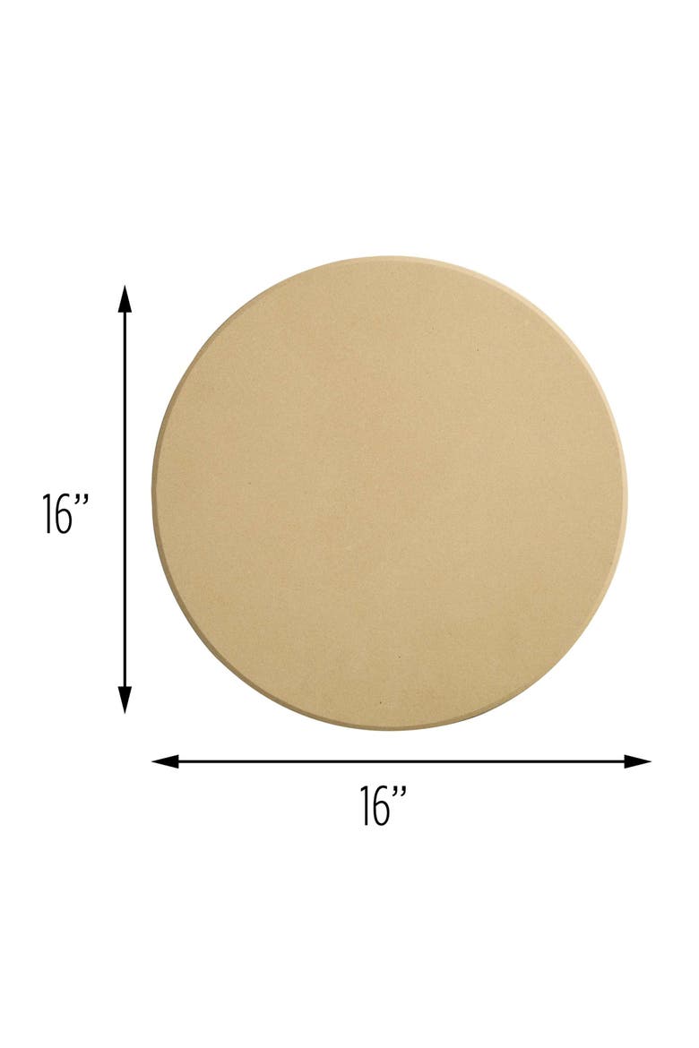 Cordierite Round Pizza Stone, 16-Inch, Alternate, color, Beige