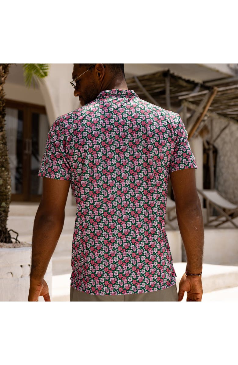 Kenny Flowers The Azaleas - Golf Shirt, Alternate, color, Pink