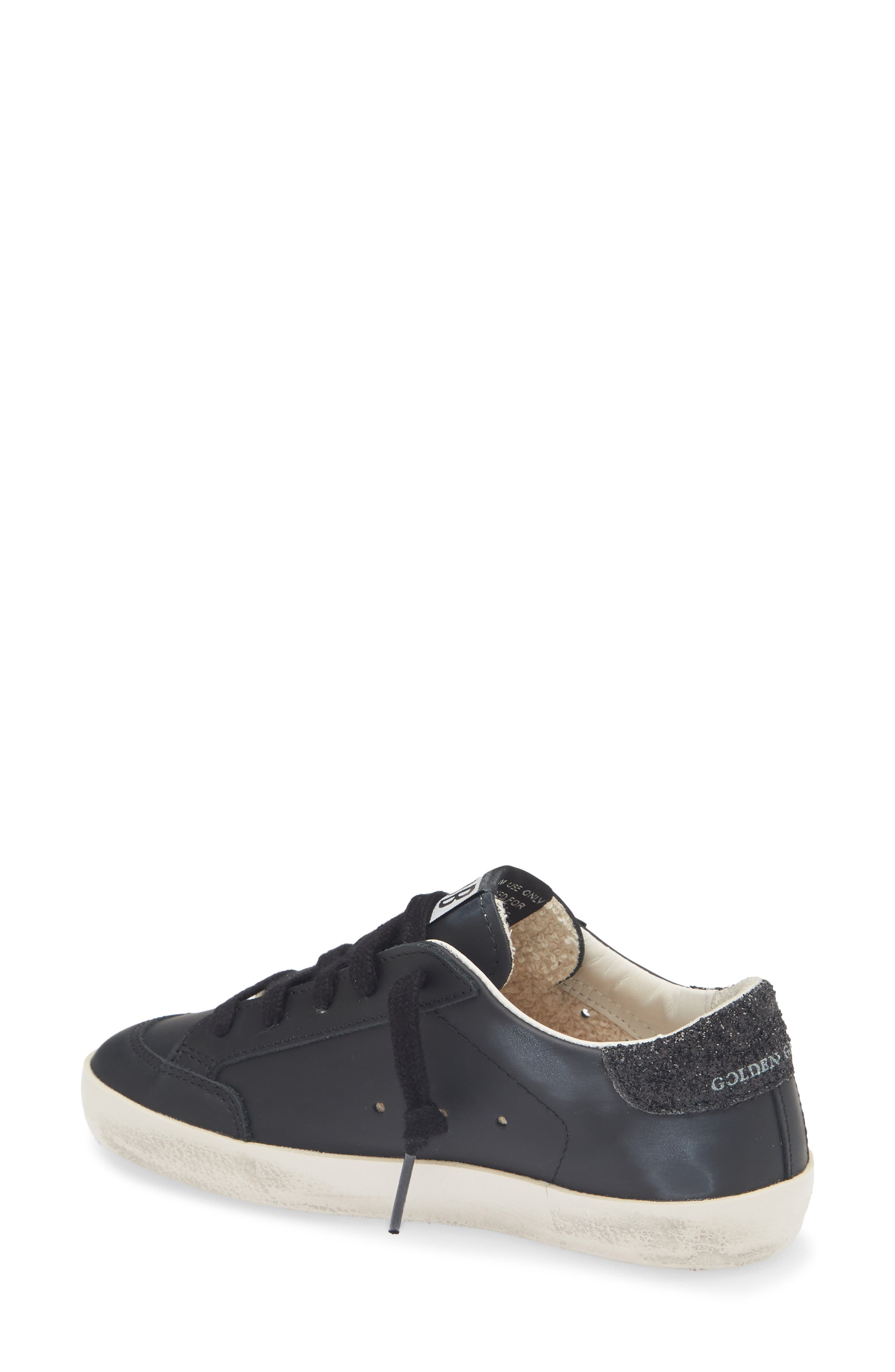 Kids' Super-Star Sneaker, Alternate, color, BLACK