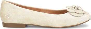 Petula Flower Embellished Flat
