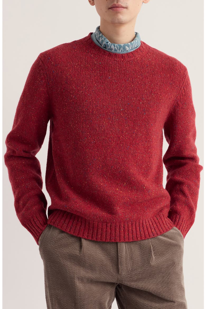 Trowan Merino Wool Blend Sweater, Main, color, CRAB APPLE
