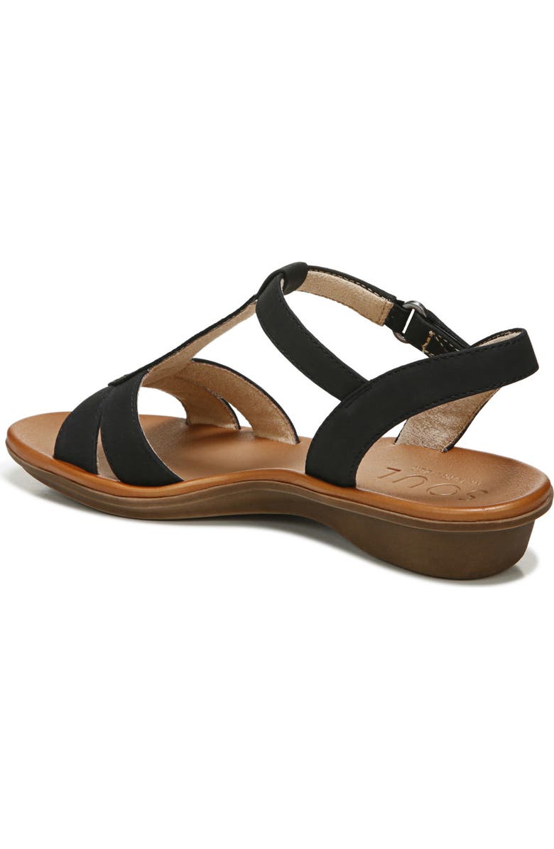 SOUL NATURALIZER Summer Embellished T-Strap Sandal - Wide Width Available, Alternate, color, Black