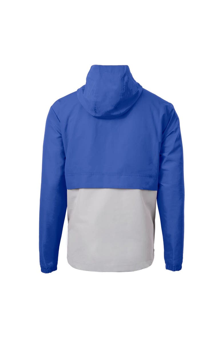Cutter & Buck Men's Cutter & Buck Royal/Gray Kansas City Royals Charter Eco Recycled Half-Zip Anorak Jacket, Alternate, color, Royal