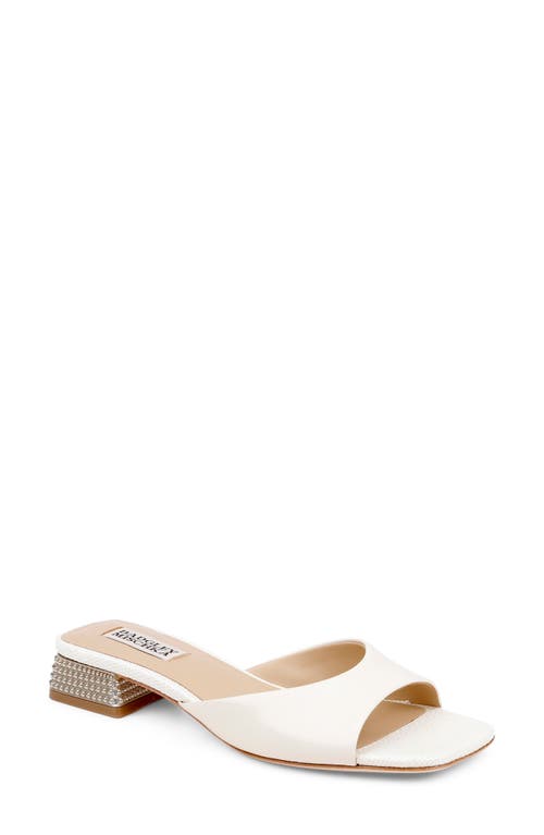 Badgley Mischka Oahu Slide Sandal In White
