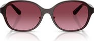 COACH 56mm Gradient Round Sunglasses