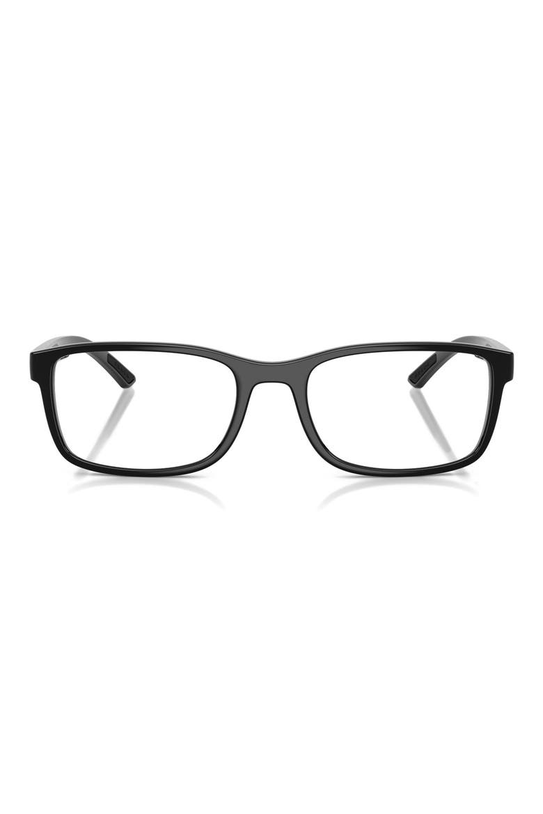 55mm Pillow Optical Glasses, Main, color, BLACK