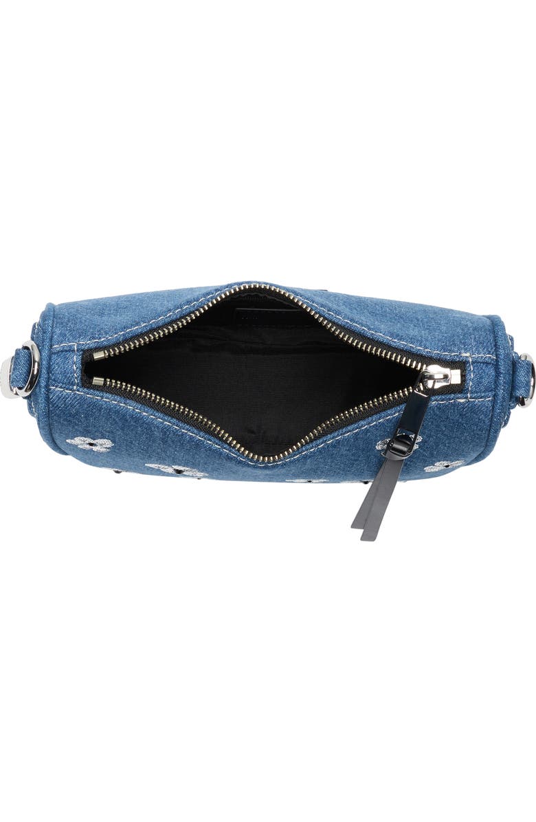 Marc Jacobs Daisy Sequin Denim Shoulder Bag, Alternate, color, Medium Denim