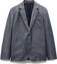 rag & bone Butler Donegal Virgin Wool & Linen Blend Blazer