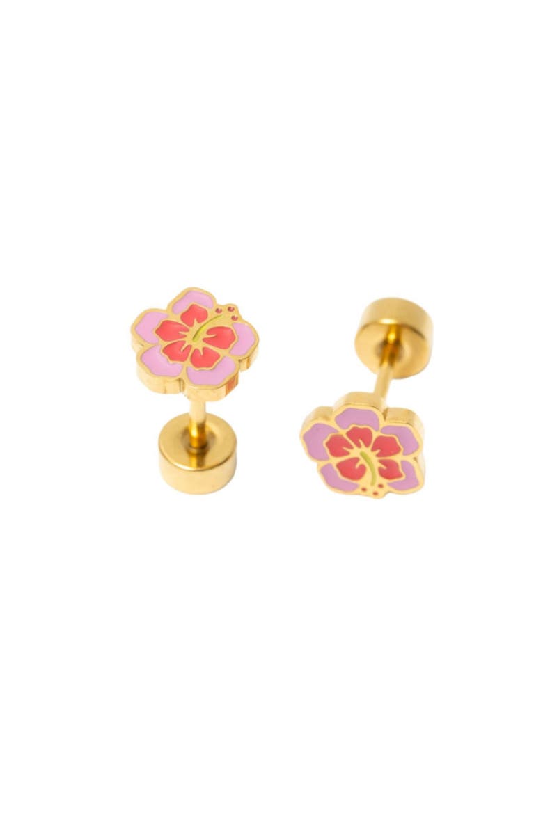 Pip Pop Hibiscus Stud Earrings, Alternate, color,