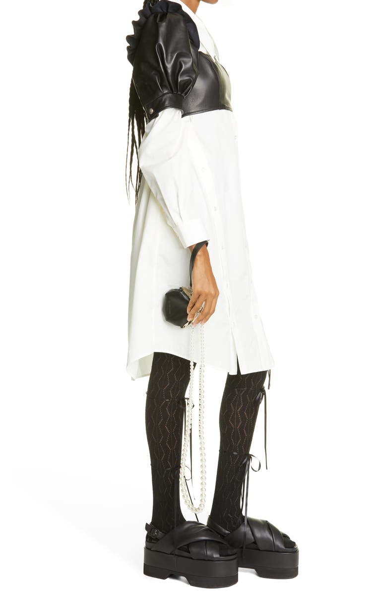 Simone Rocha Leather Crossbody Coin Purse, Alternate, color,