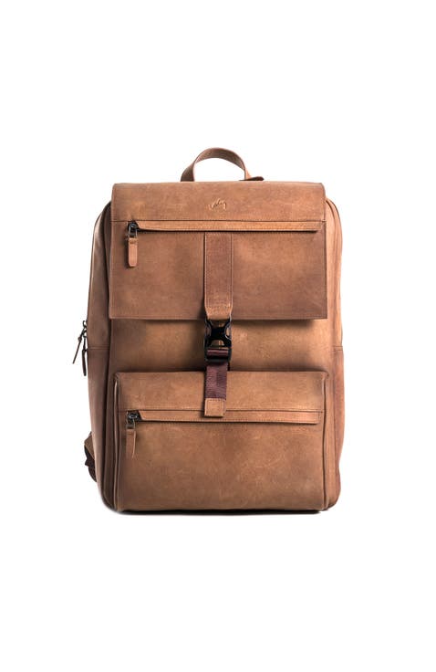 Top Grain Leather Backpack for Men and Women Laptop Bag