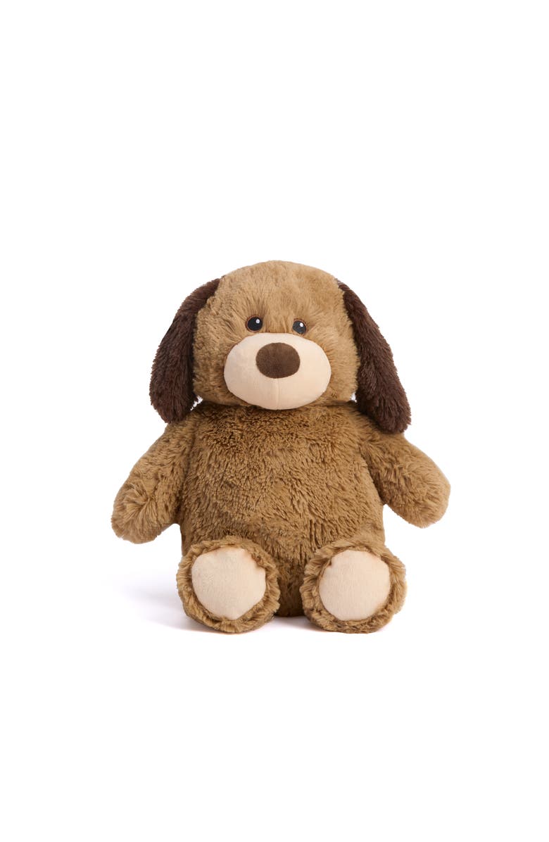 Warmies Brown Dog Pet Toy Warmies, Alternate, color, Medium Brown