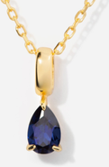 Little Sky Stone Birthstone Teardrop Necklace