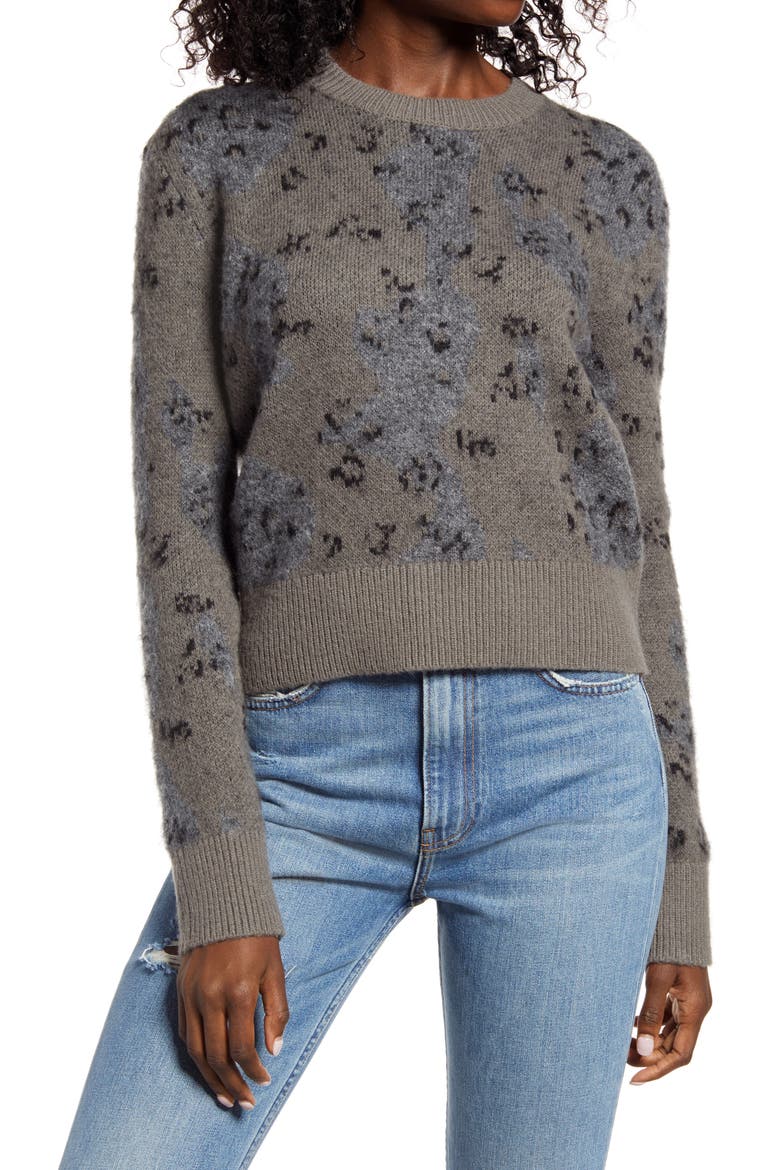 Asko Camo Sweater, Main, color, KHAKI GREEN/ CHARCOAL