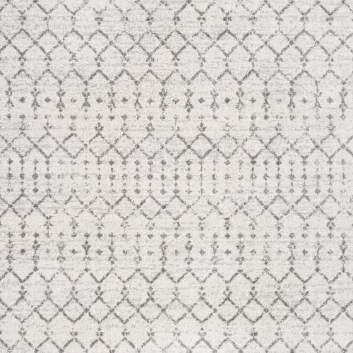 Jonathan Y Moroccan Hype Boho Vintage Diamond Area Rug In Cream/gray
