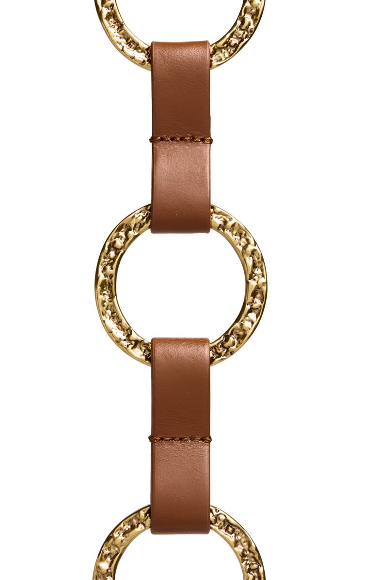Zimmermann Solena Chain & Leather Belt, Alternate, color, Gold