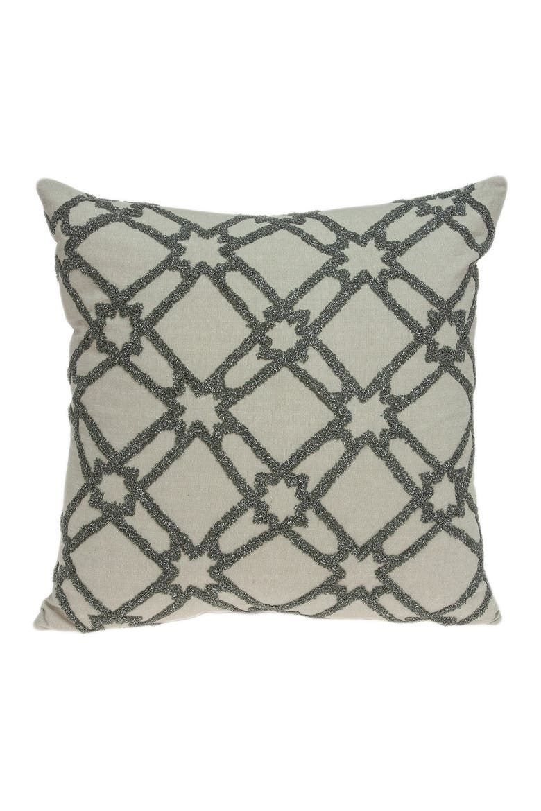 Cora Transitional Pillow - 20" x 20" - Beige, Main, color, BEIGE