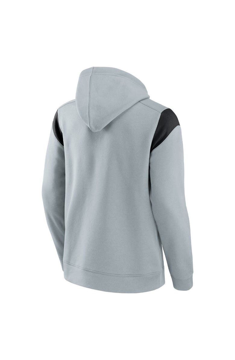 FANATICS Men's Fanatics Branded Silver Las Vegas Raiders Call The Shot Pullover Hoodie, Alternate, color, 