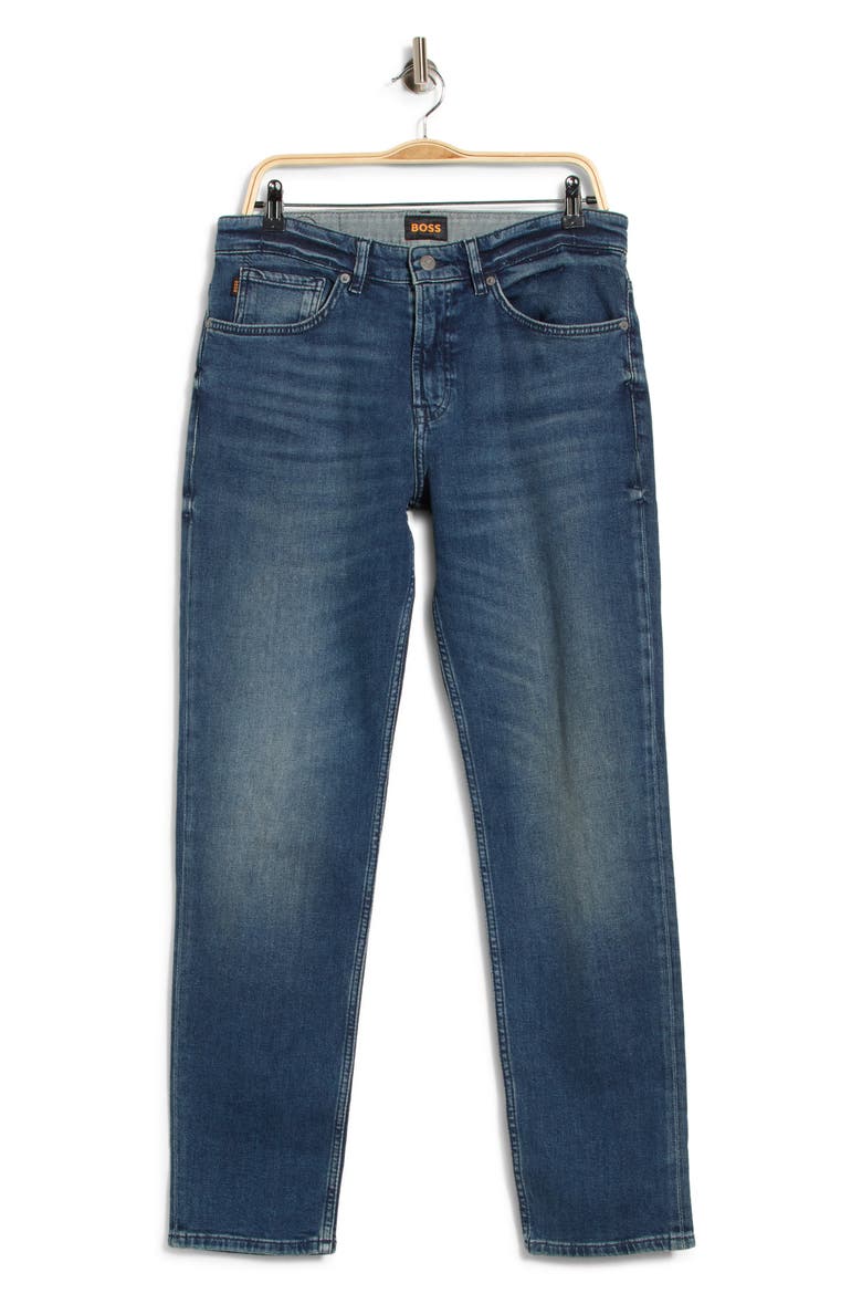 Maine Straight Leg Jeans, Main, color, NAVY