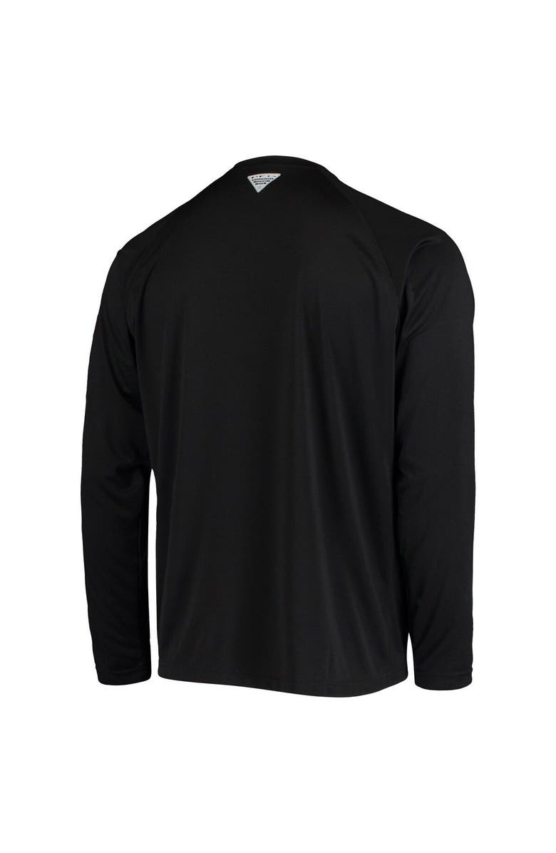 Columbia Men's Columbia Black Florida State Seminoles Terminal Tackle Omni-Shade Raglan Long Sleeve T-Shirt, Alternate, color, 