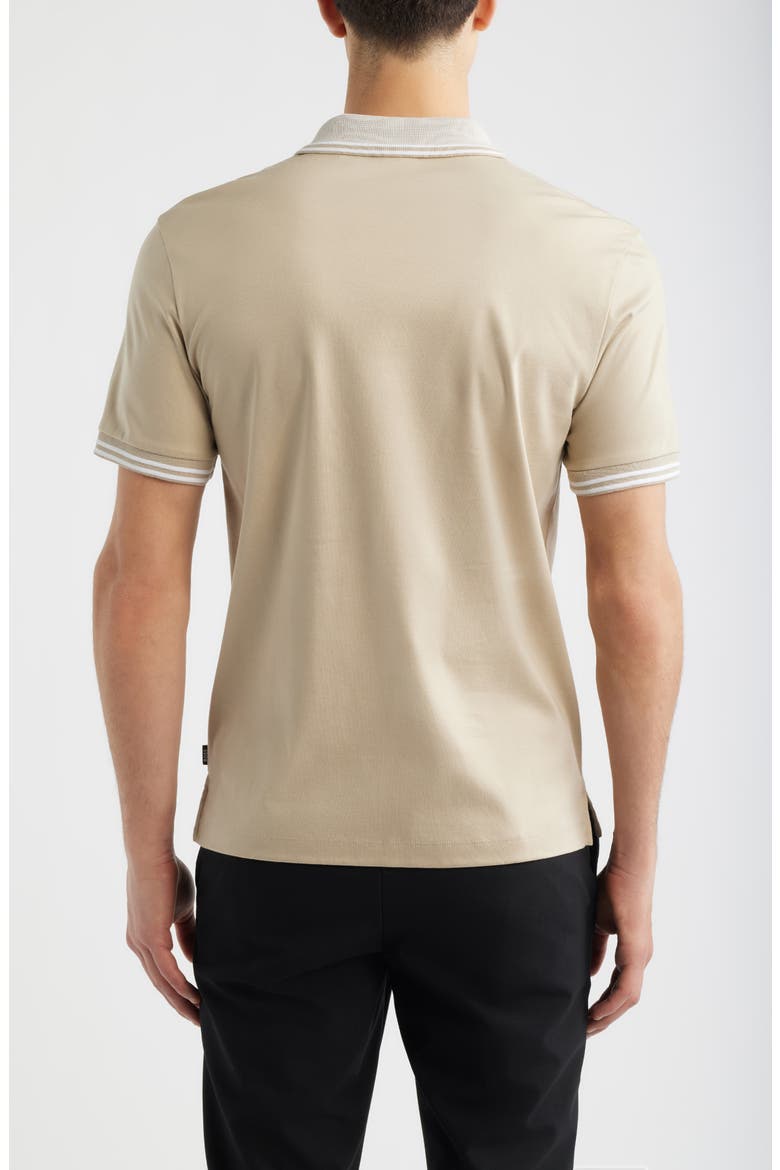 Phillipson Tipped Cotton Polo, Alternate, color, OPEN BEIGE