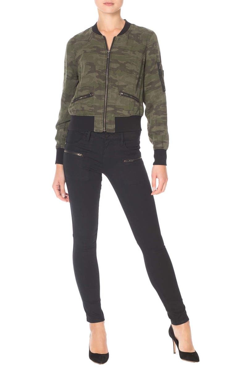 Sanctuary Camo Print Bomber Jacket, Alternate, color,