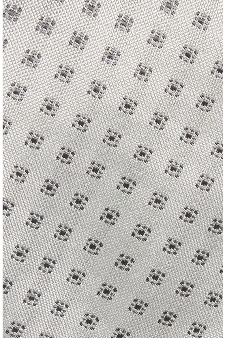 Silk Blend Geometric Tie, Alternate, color, MEDIUM GREY