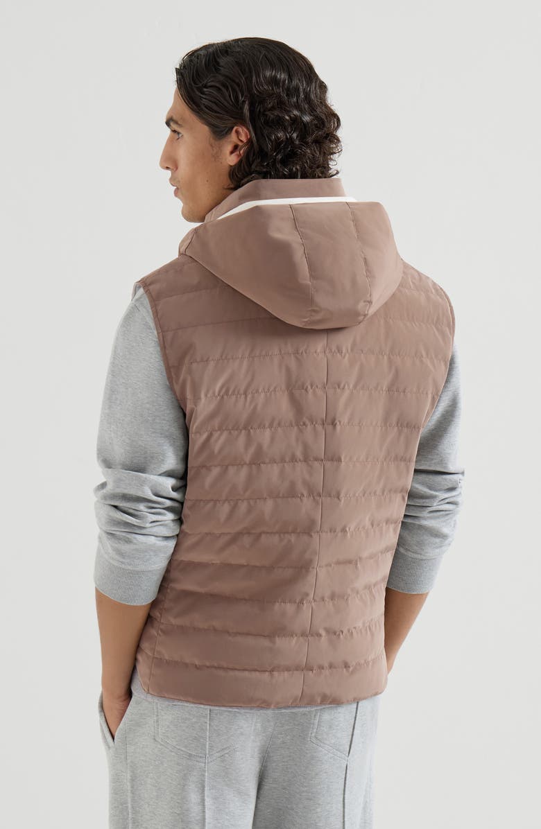 Brunello Cucinelli Down vest, Alternate, color, Hazelnut