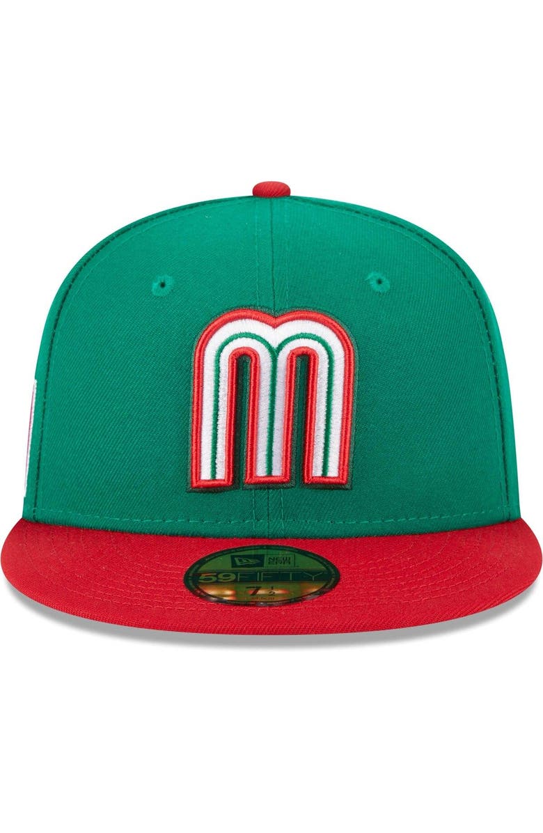 New Era Men's New Era  Green Mexico Baseball 2023 World Baseball Classic 59FIFTY Fitted Hat, Alternate, color, 