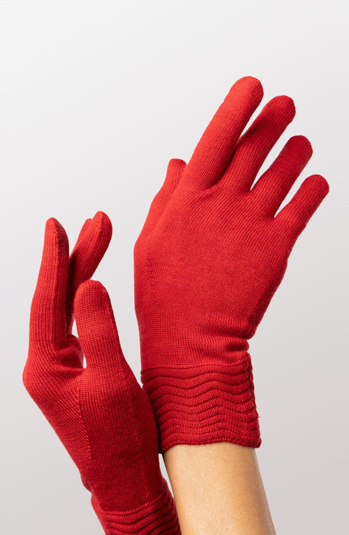 Seymoure Luxury Group Tech Gallery Touchscreen Glove In Red